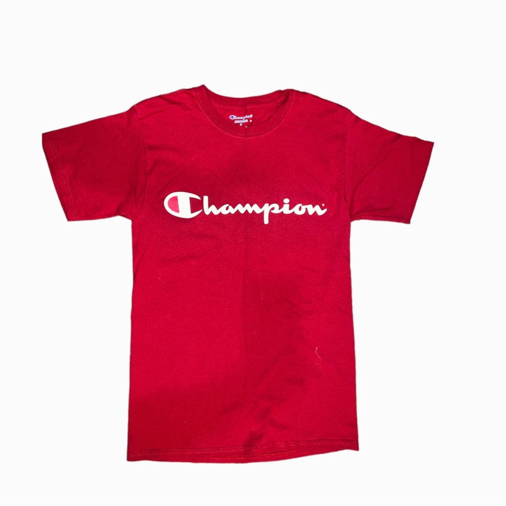 CHAMPION |red logo T-shirt | unisex